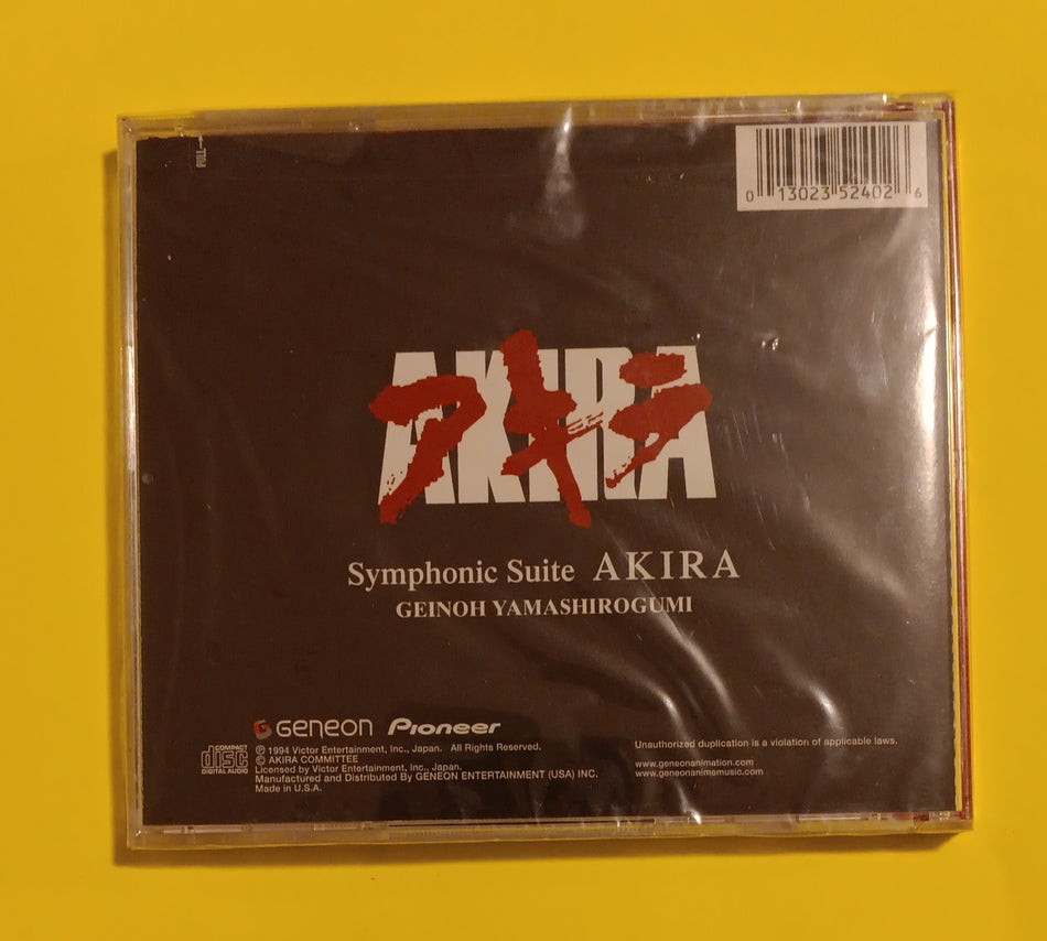 Geinoh Yamashirogumi - Symphonic Suite AKIRA - 2003 - 5240-2 New - Sealed - CDs