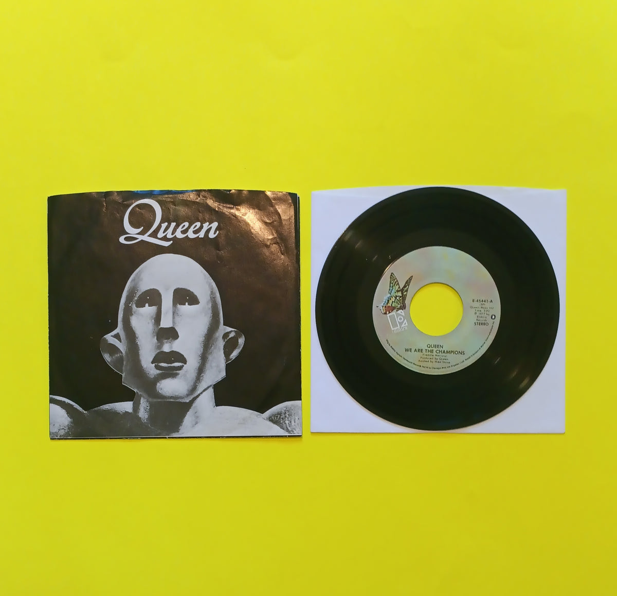 Queen - We Are The Champions 7" - 1977 - E-45441 Used - VG++ - Vinyl