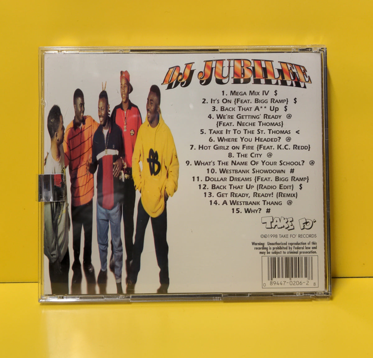 DJ Jubilee - Take It To The St. Thomas - 1998 - TFP-206 Used - EX - CDs