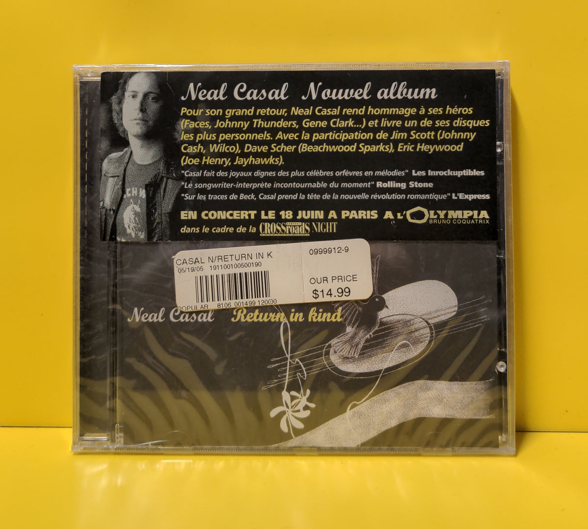 Neal Casal - Return In Kind - 2004 - FA20460 New - Sealed - CDs