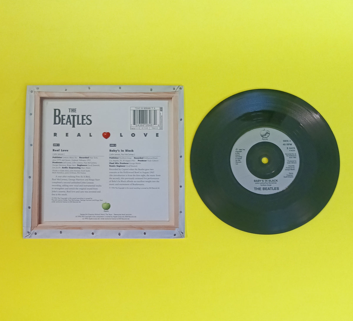 The Beatles - Real Love / Baby's in Black (UK 7") - 1996 - 7243 882646 7 9 Used - EX - Vinyl
