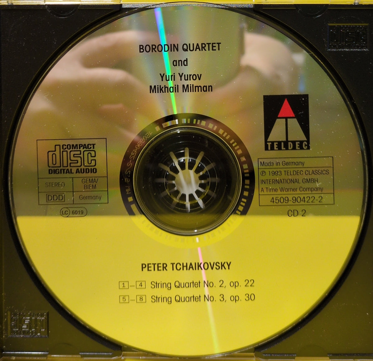 Tchaikovsky, Borodin Quartet, Yury Yurov, Mikhail Milman - String Quartets Nos. 1-3 / Souvenir de Florence - 1993 - 4509-90422-2 Used - EX - CDs