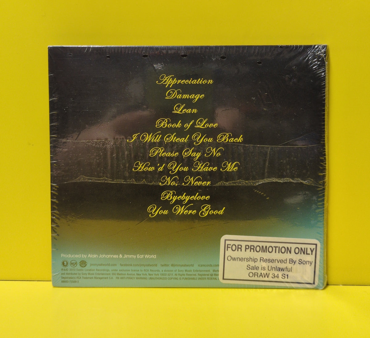 Jimmy Eat World - Damage - 2013 - 88883-72509-2 New - Sealed - CDs - Promo