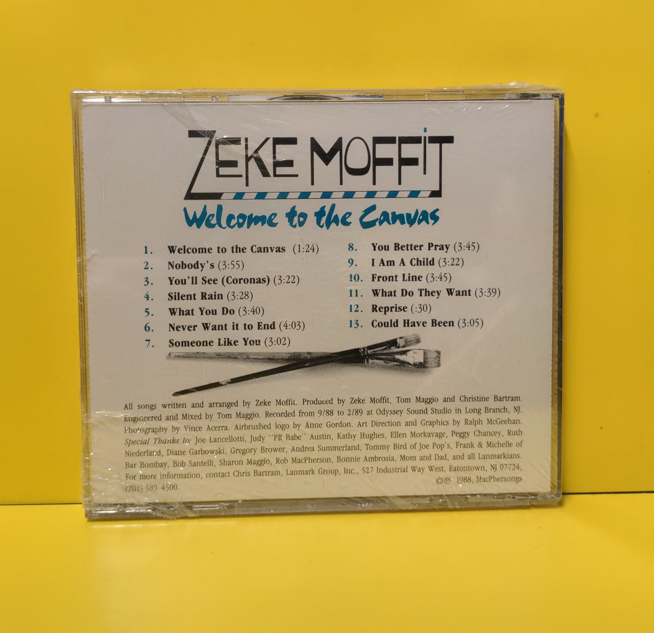 Zeke Moffit - Welcome To The Canvas  - 1989 - New - Sealed - CDs