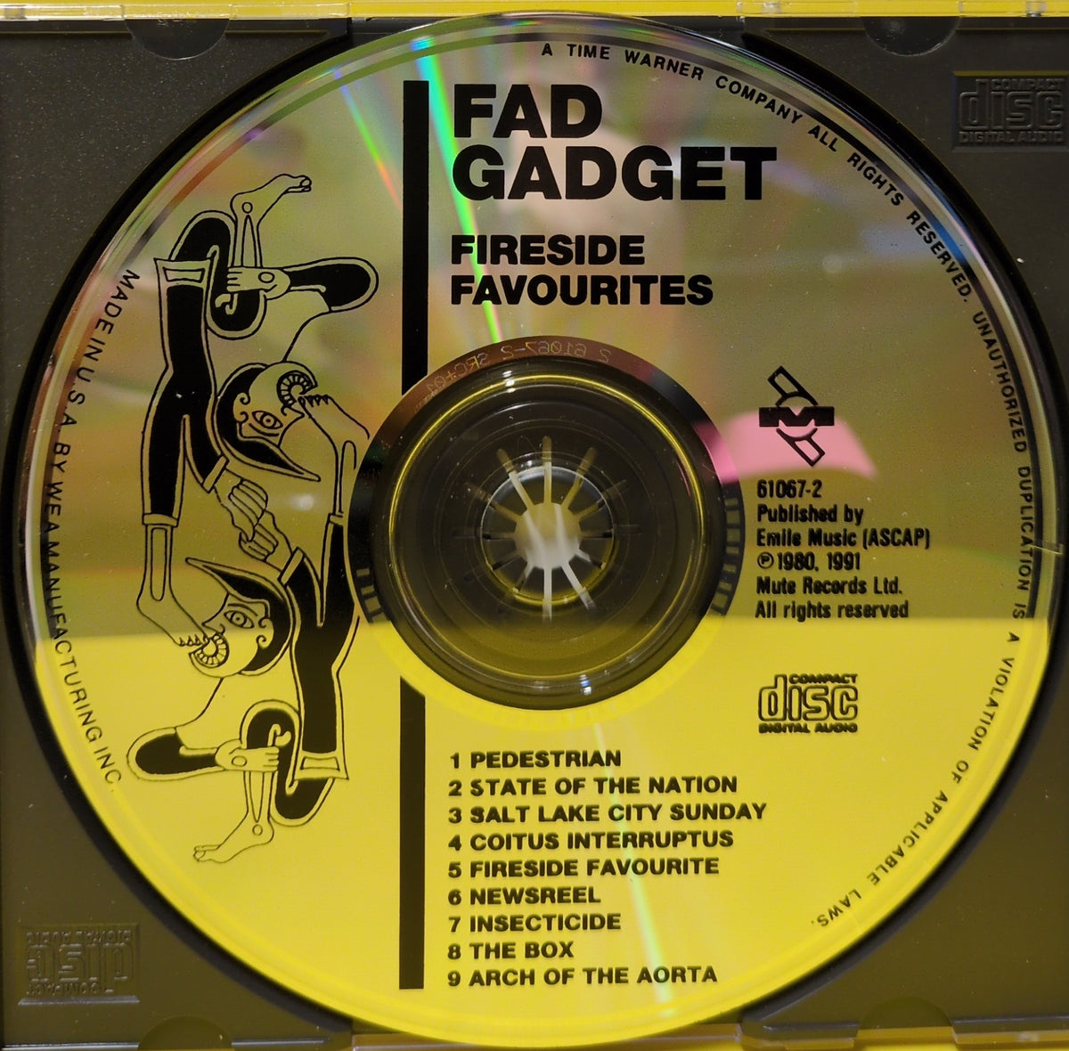 Fad Gadget - Fireside Favourites - 1991 - 9 61067-2 Used - EX - CDs