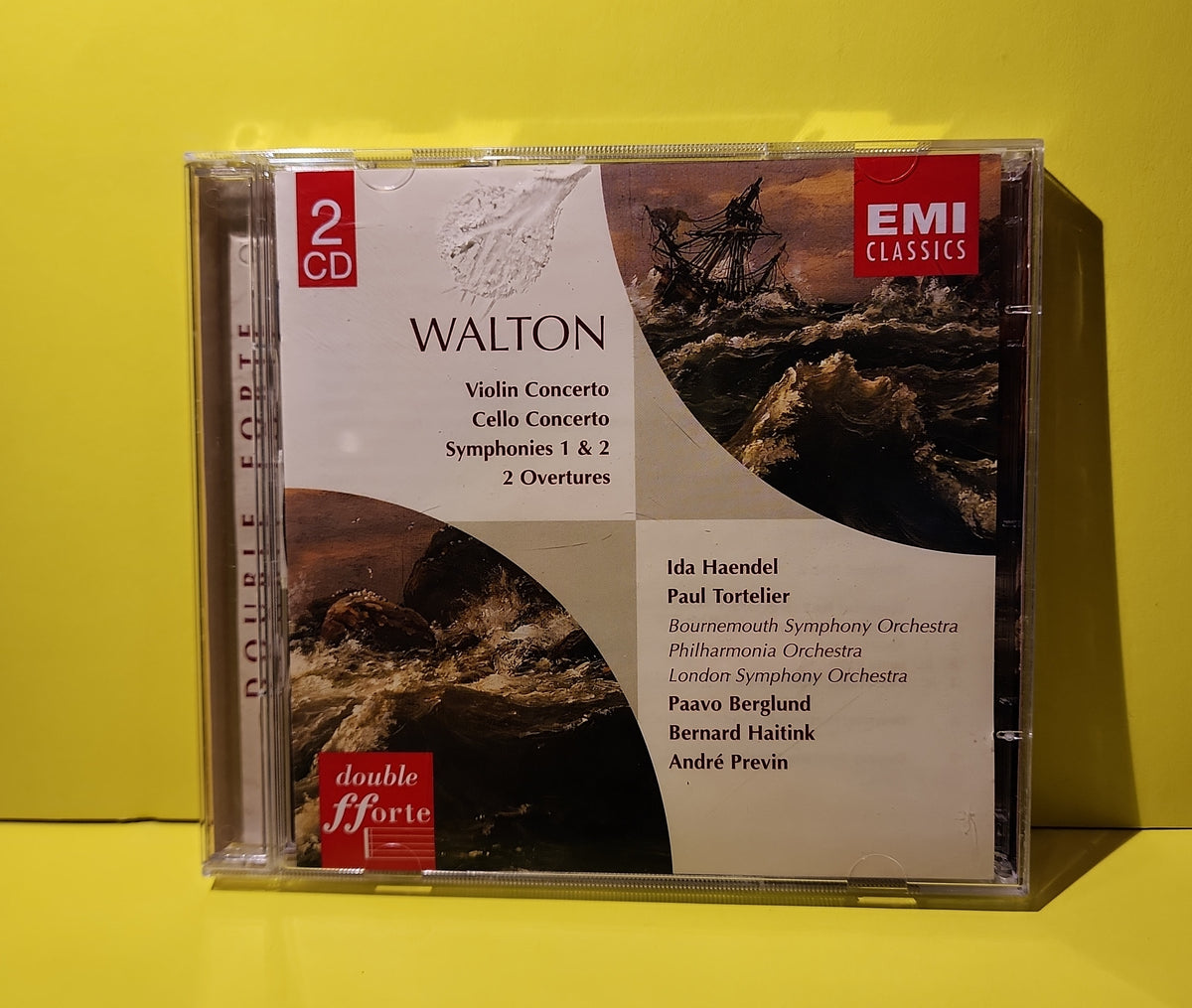 Sir William Walton, Paavo Berglund, Bernard Haitink, André Previn, Bournemouth Symphony Orchestra, Philharmonia Orchestra, London Symphony Orchestra - Violin Concerto; Cello Concerto; Symphonies 1 & 2; 2 Overtures - 1999 - 7243 5 73371 2 0 Used - EX - CDs