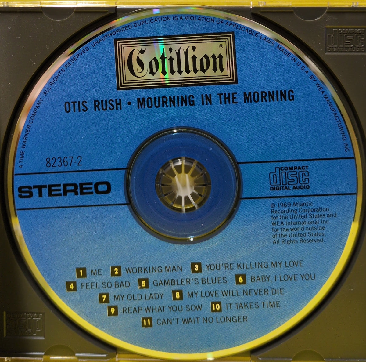 Otis Rush - Mourning In The Morning - 7 82367-2 Used - NM - CDs - Reissue - Remastered