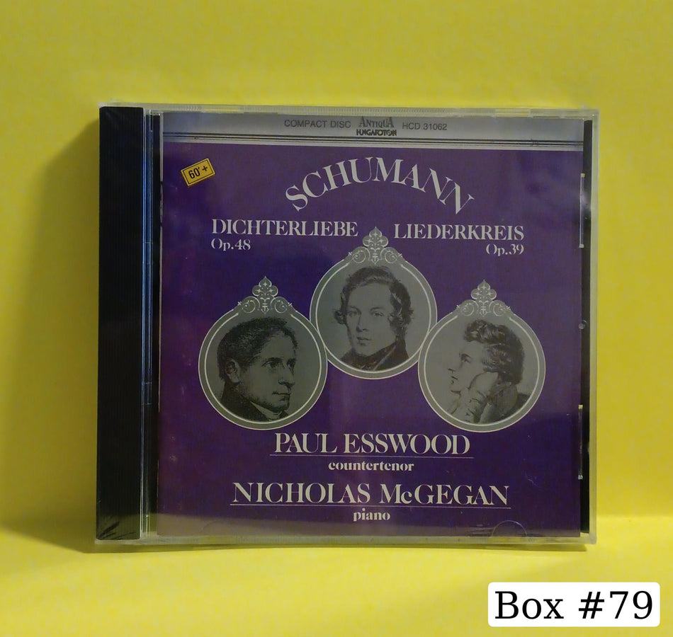 Schumann- Paul Esswood, Nicholas McGegan - Dichterliebe Op.48 Liederkreis Op.39 - 1989 - HCD 31062 New - Sealed - CDs