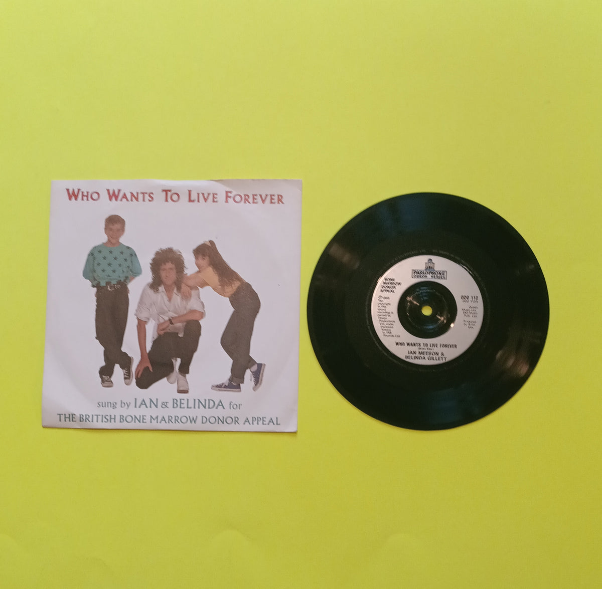 Ian & Belinda (Prod. By Brian May) - Who Wants To Live Forever (UK 7") - 1989 - ODO 112 Used - EX - Vinyl