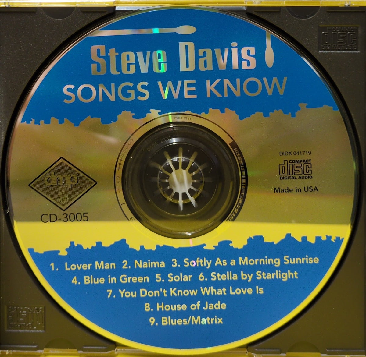 Steve Davis - Songs We Know - 1996 - CD-3005 Used - VG++ - CDs - HDCD