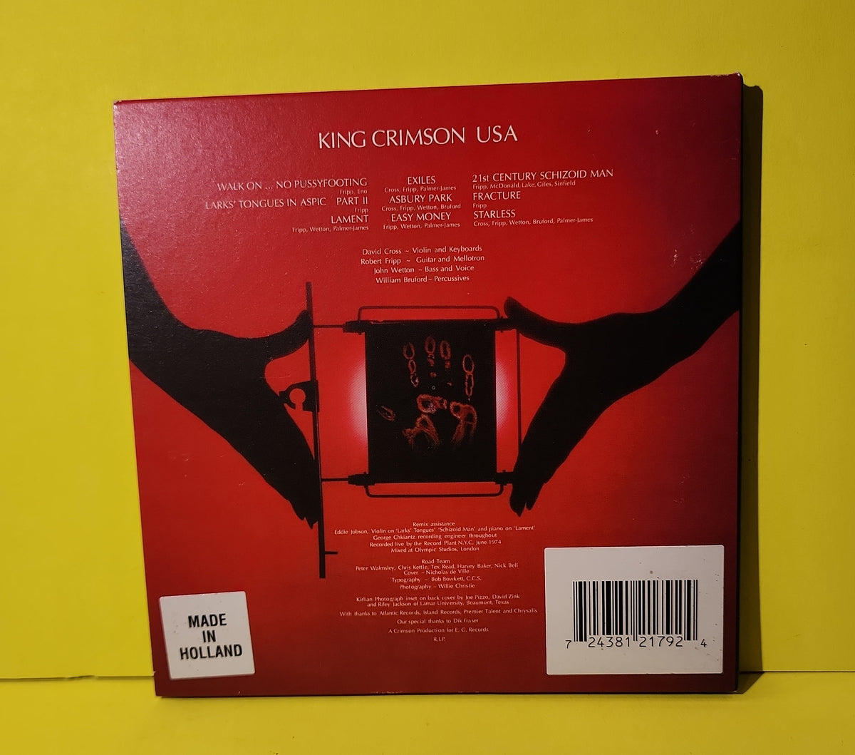 King Crimson - USA - 2002 - CDVKCX12 Used - EX - CDs - HDCD - Reissue - Remastered
