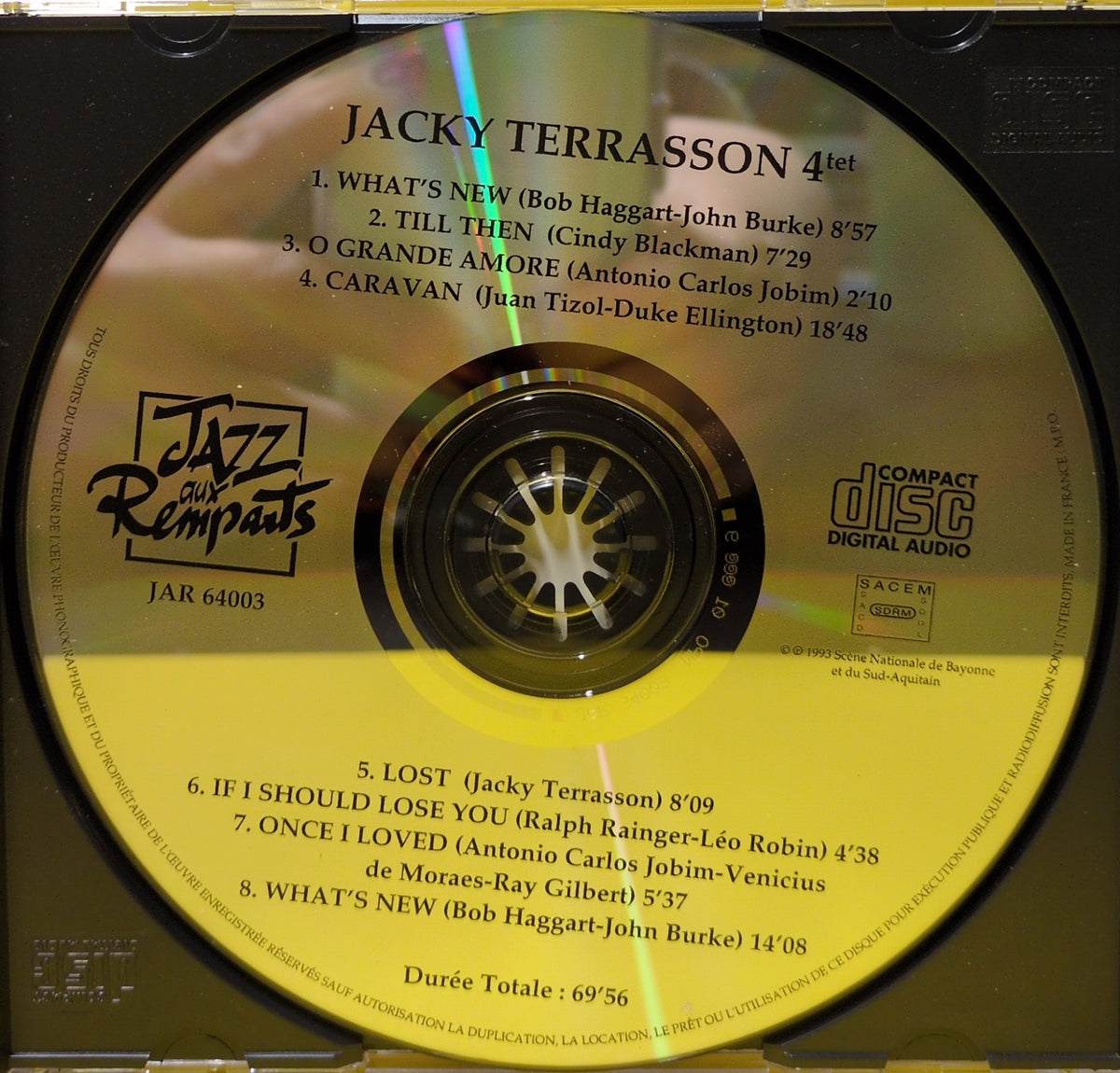 Jacky Terrasson Quartet - What's New - 1993 - JAR 64003 Used - EX - CDs