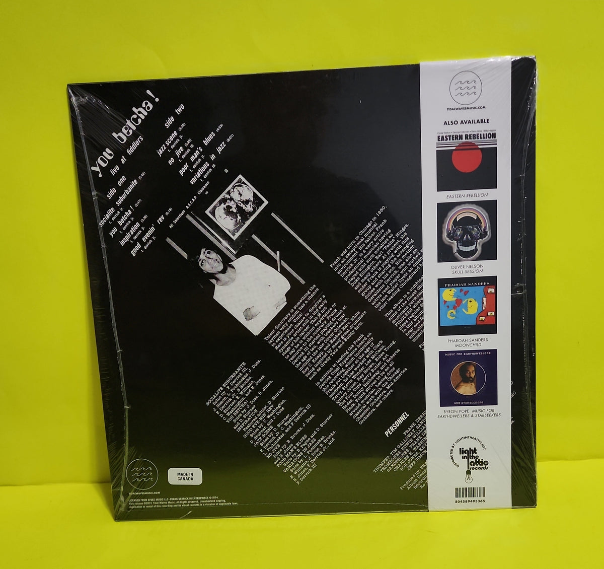 The Frank Derrick Total Experience - You Betcha! - 2021 - TWM65 New - Sealed - Vinyl