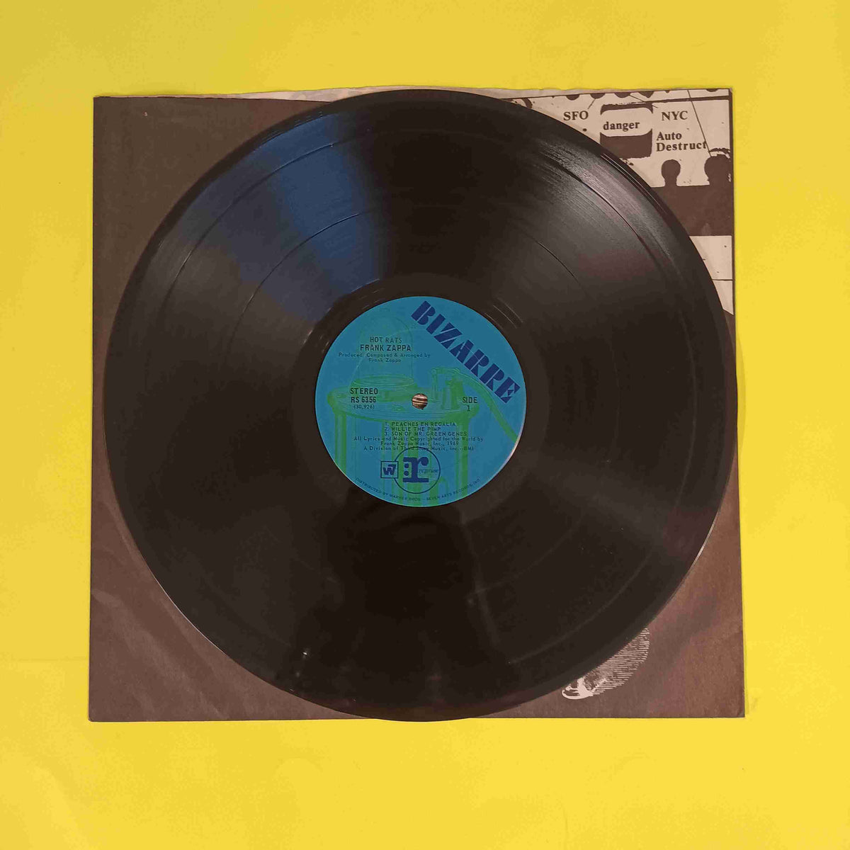 Frank Zappa - Hot Rats (OG Blue Bizarre Label) - 1969 - RS 6356 Used - VG++ - Vinyl