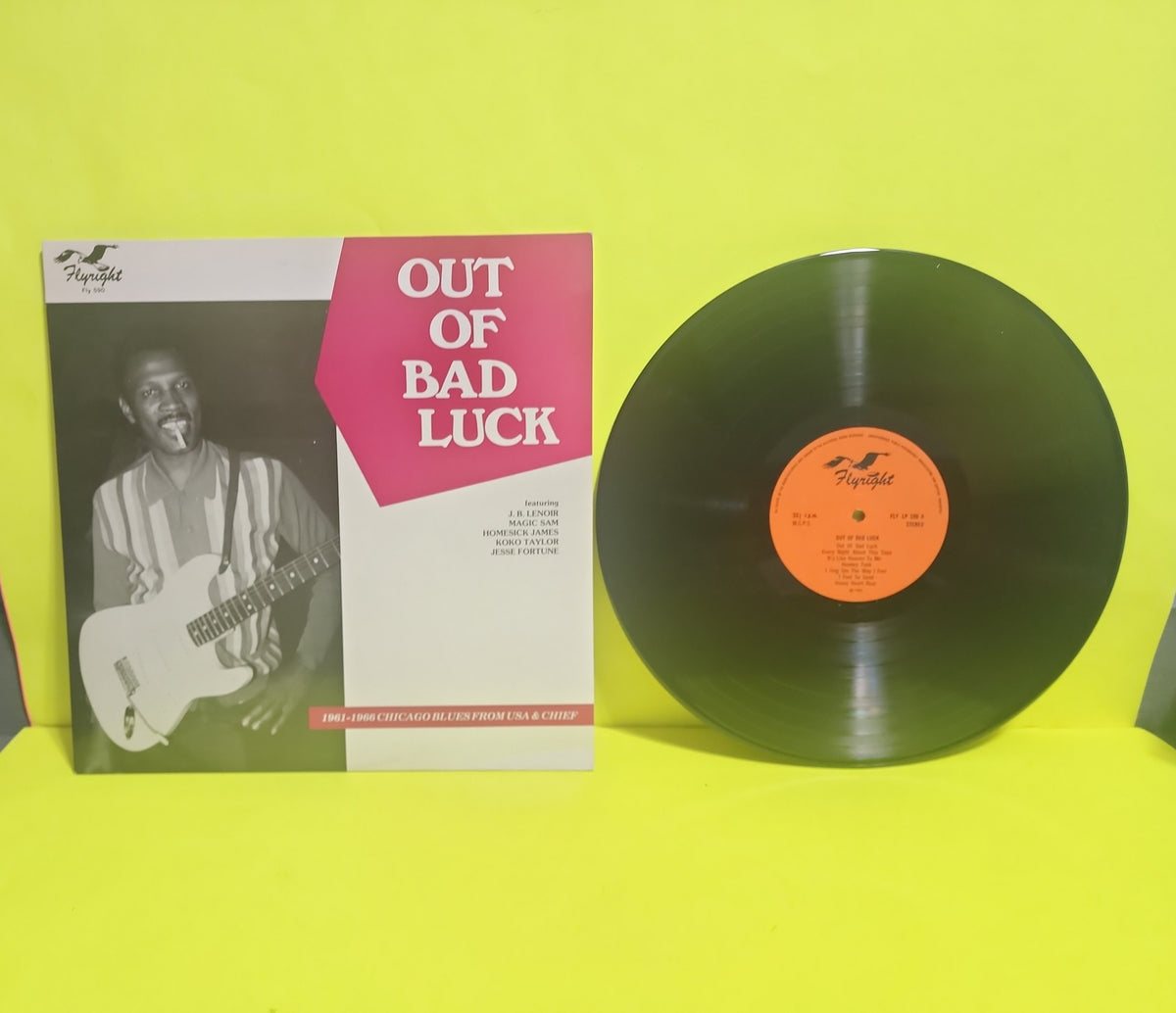 Various  - Out Bad Luck 1961-1966 Chicago Blues  - 1983 - FLY 590 Used - EX - Vinyl