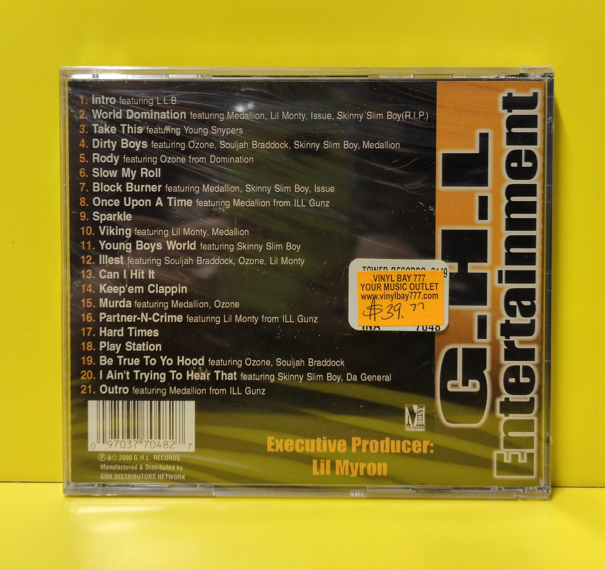 Lil Myron - Dirty Boy 4 Life - 2000 - GHL 7048 New - Sealed - CDs