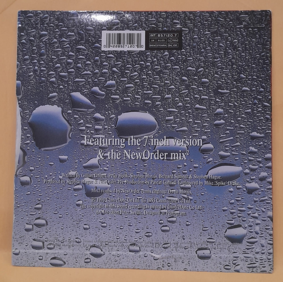 NewOrder* - 7" Regret - 1993 - NUO 1 Used - VG++ - Vinyl