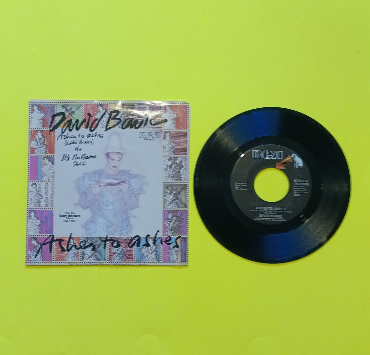 David Bowie - Ashes to Ashes / It's No Game 7" - 1980 - PB-12078 Used - NM - Vinyl