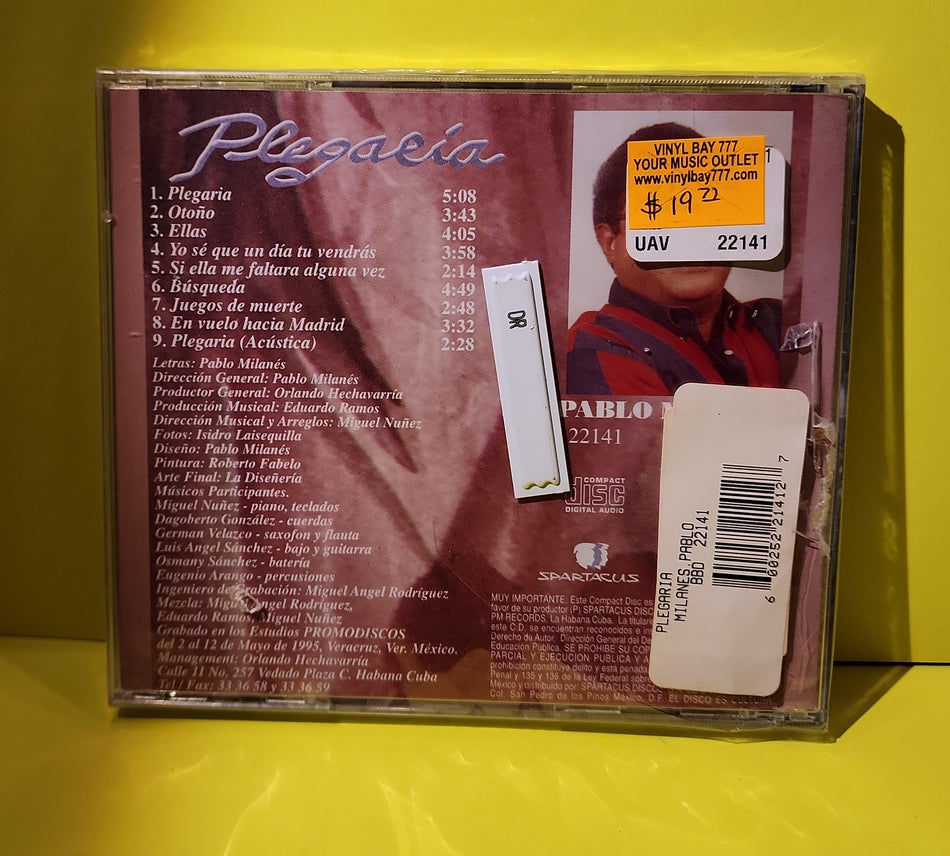 Pablo Milanés - Plegaria - 1995 - PMMCD-2 New - Sealed - CDs