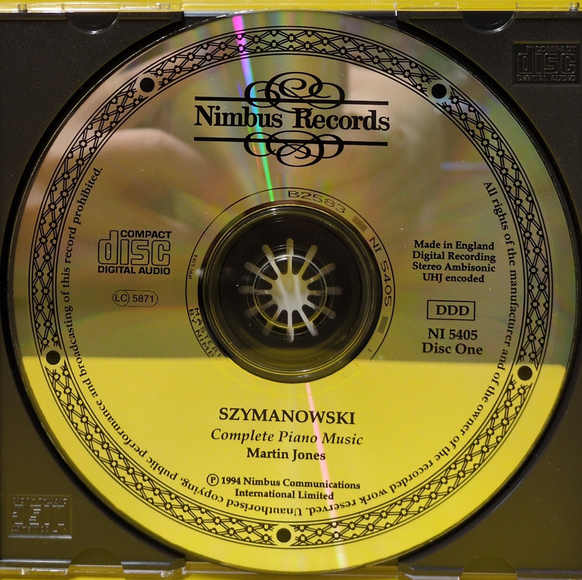Karol Szymanowski, Martin Jones - Complete Piano Music - 1999 - NI1750 Used - EX - CDs