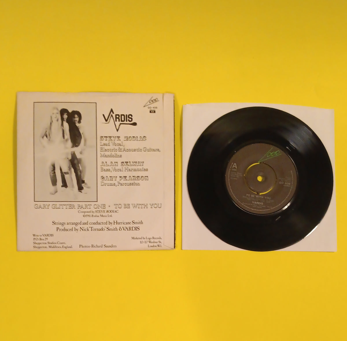 Vardis  - Gary Glitter Part One (UK 7") - 1982 - GO 408 Used - EX - Vinyl