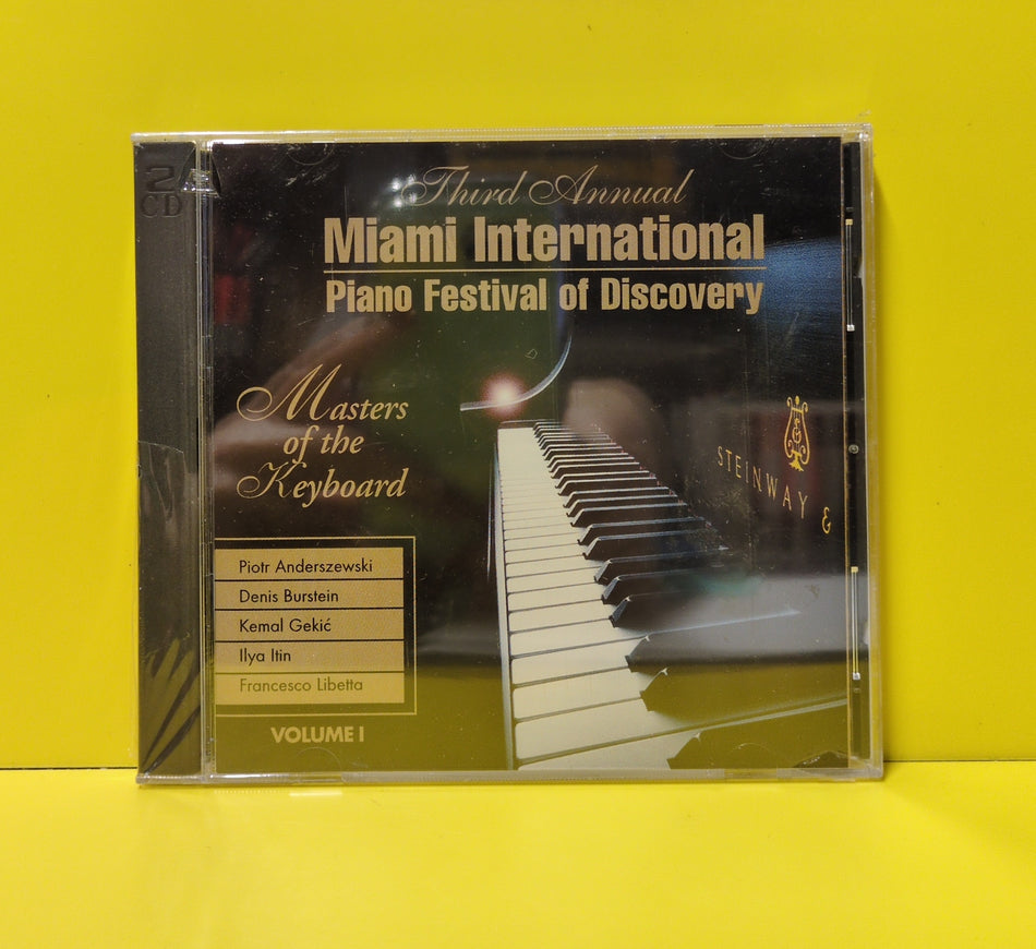 Various - Third Annual Miami International Piano Festival Of Discovery: Masters Of The Keyboard Volume I - 2000 - New - Sealed - 2xCD