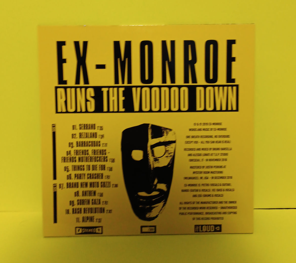 Ex-Monroe - Runs the Voodoo Down (Italy Promo) - 2019 - XMNR0319 New - NM - Vinyl