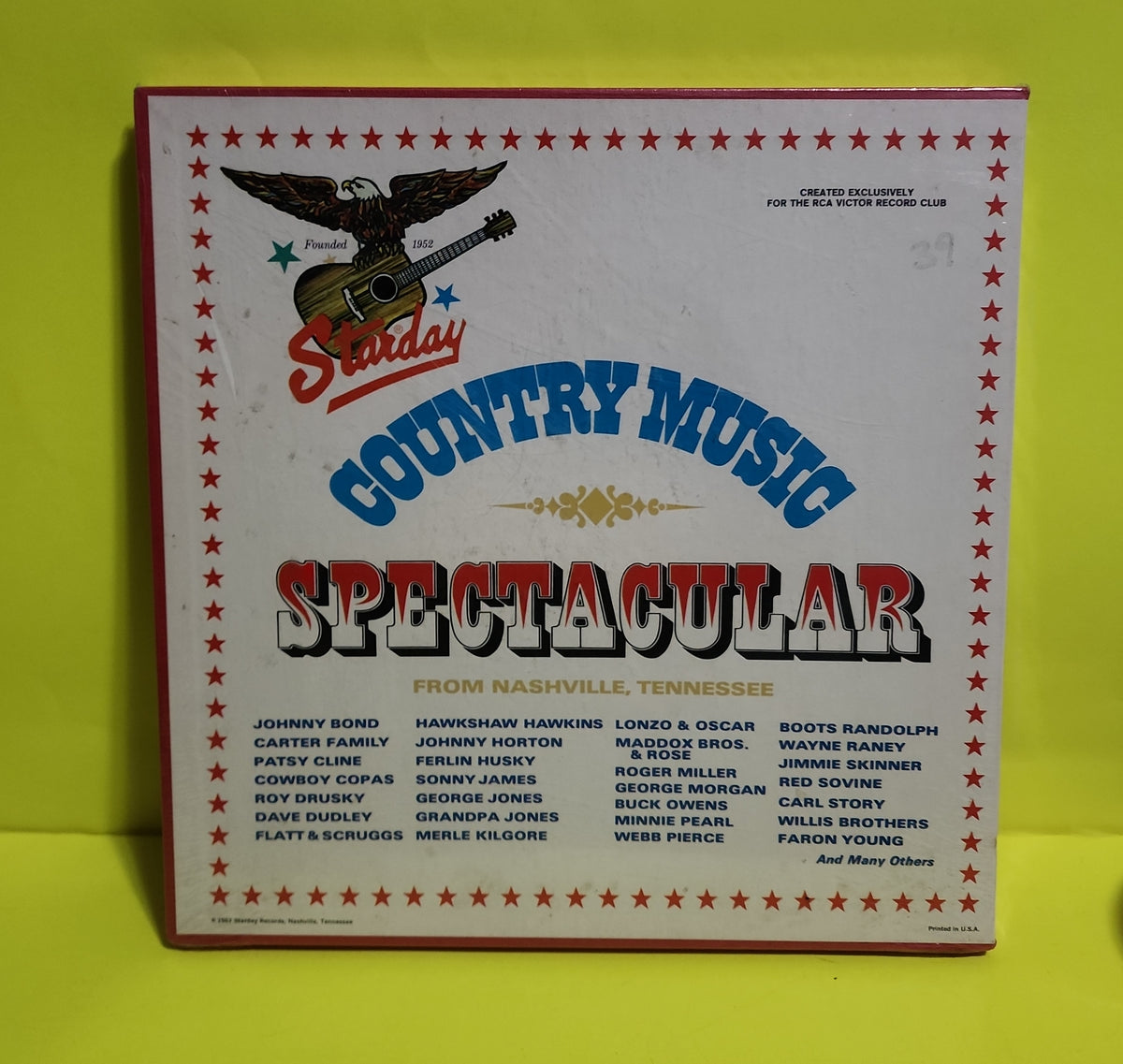 Various  - Country Music Spectacular - 1967 - SSY-9213 New - Sealed - Vinyl