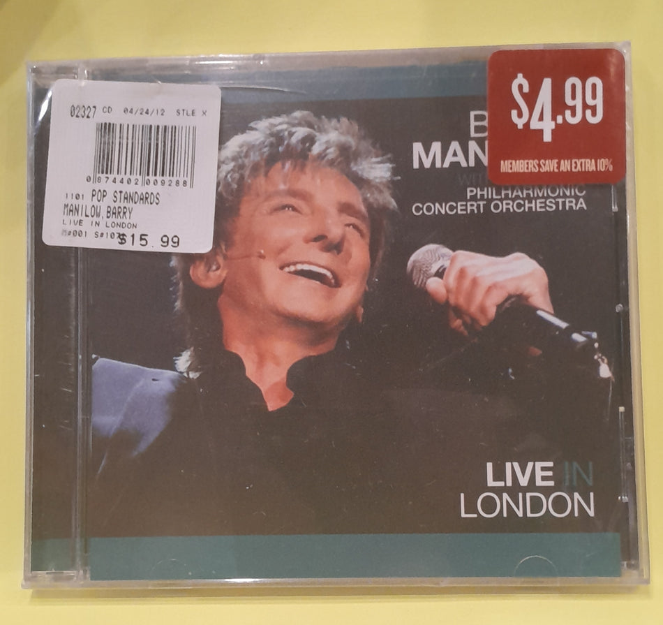 Barry Manilow With The Royal Philharmonic Concert Orchestra - Live In London - 2012 - SE0004 New - Sealed - CDs