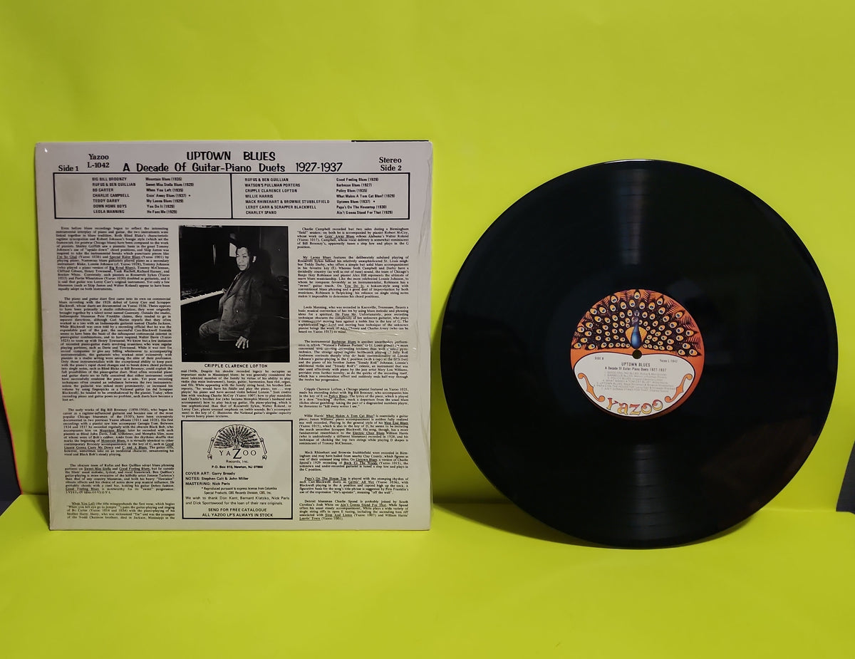 Various  - Uptown Blues ( A Dacade Of Guitar Duets 1927-1937) - L-1042 Used - EX - Vinyl