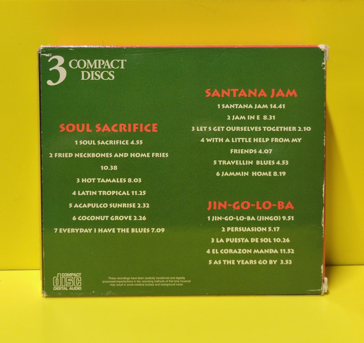 Santana - The Best Of - 1995 - BX99122-3CD Used - EX - CDs