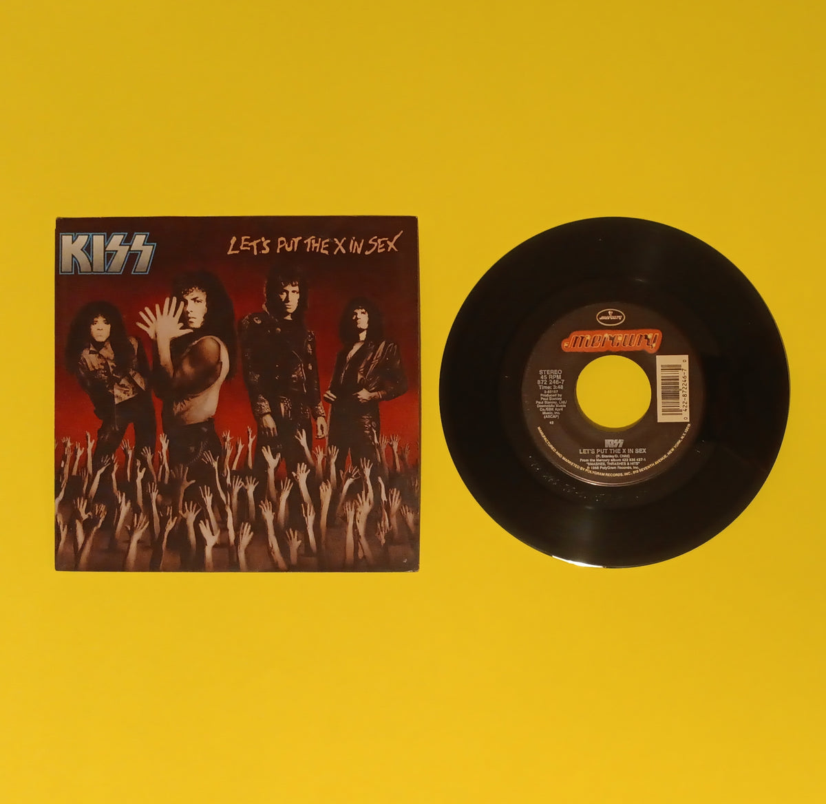 Kiss - Let's Put The X In Sex / Calling Dr. Love - 1988 - 872 246-7  Used - EX - 7" Vinyl
