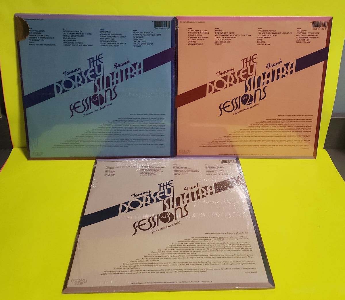 Frank Sinatra & Tommy Dorsey  - Tommy Dorsey & Frank Sinatra / The Dorsey / Sinatra Sessions Vol. 1,2,3 - 1982 - New - Sealed - Vinyl