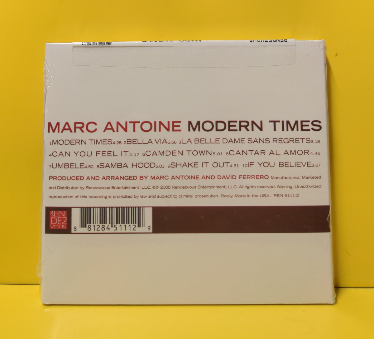 Marc Antoine - Modern Times - 2005 - REN 5111-2 New - Sealed - CDs