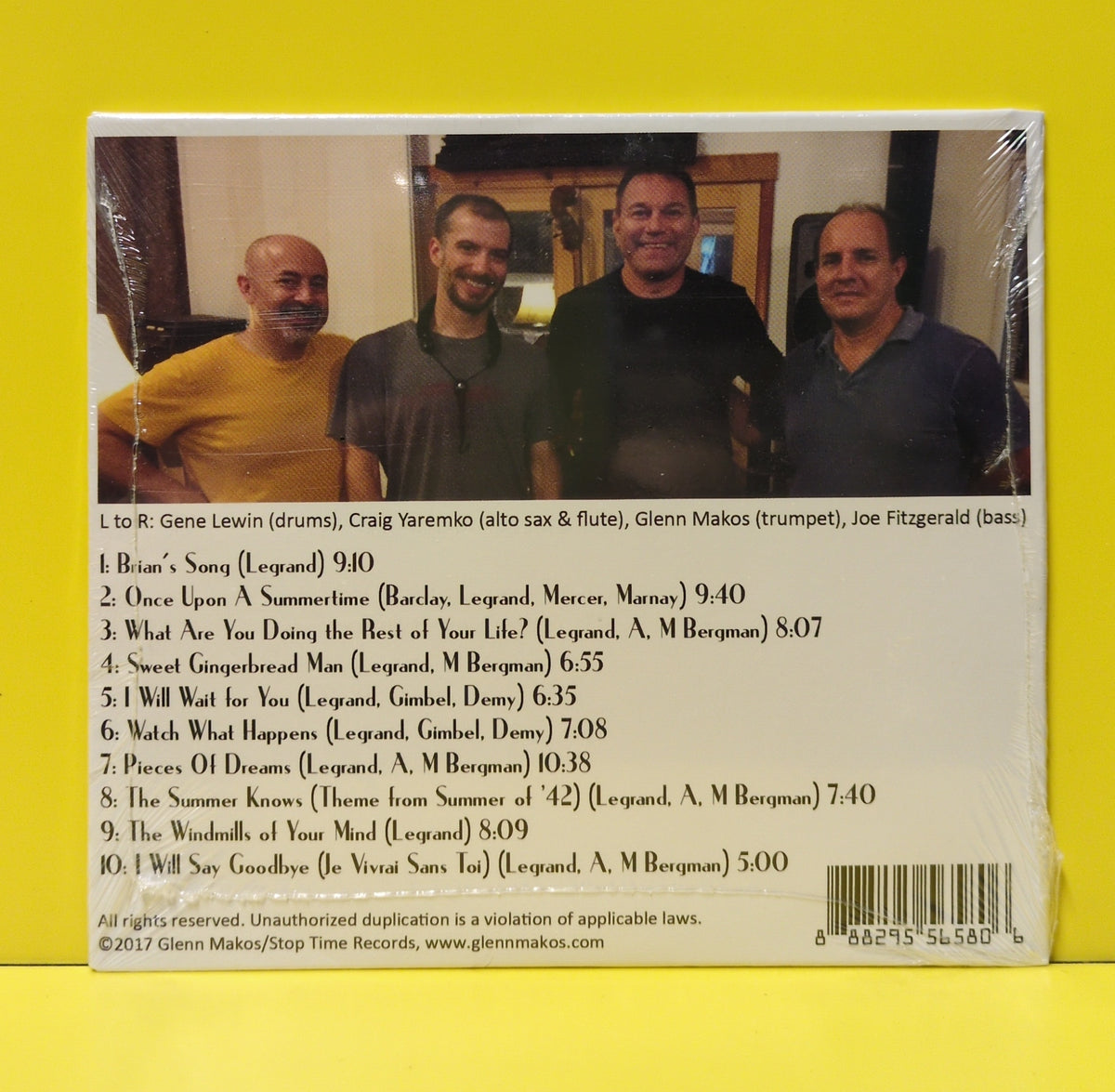 Glenn Makos Quartet - The Michel Legrand Project  - 2017 - New - Sealed - CDs