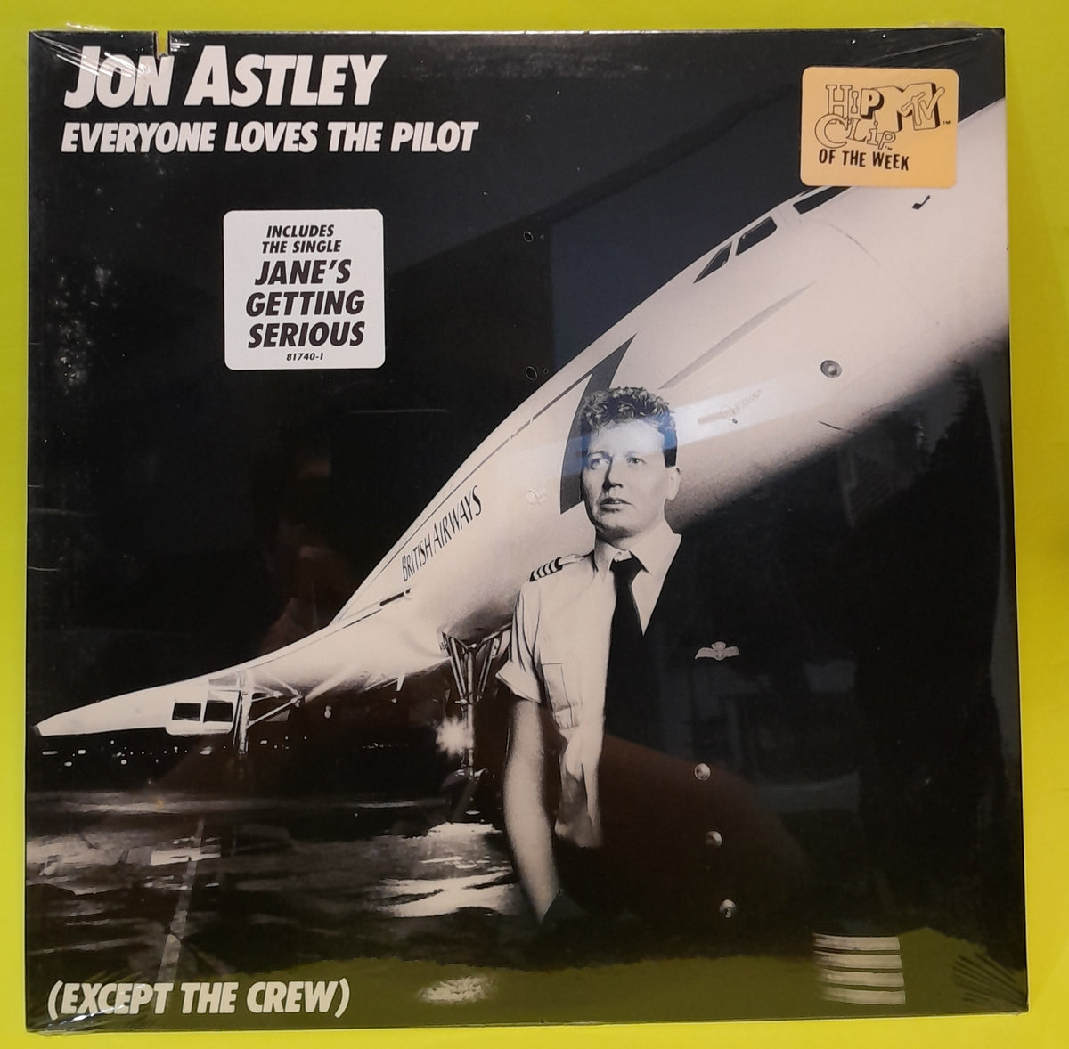 Jon Astley - Everyone Loves The Pilot (Except The Crew) - 1987 - 7 81740-1 New - Sealed - Vinyl