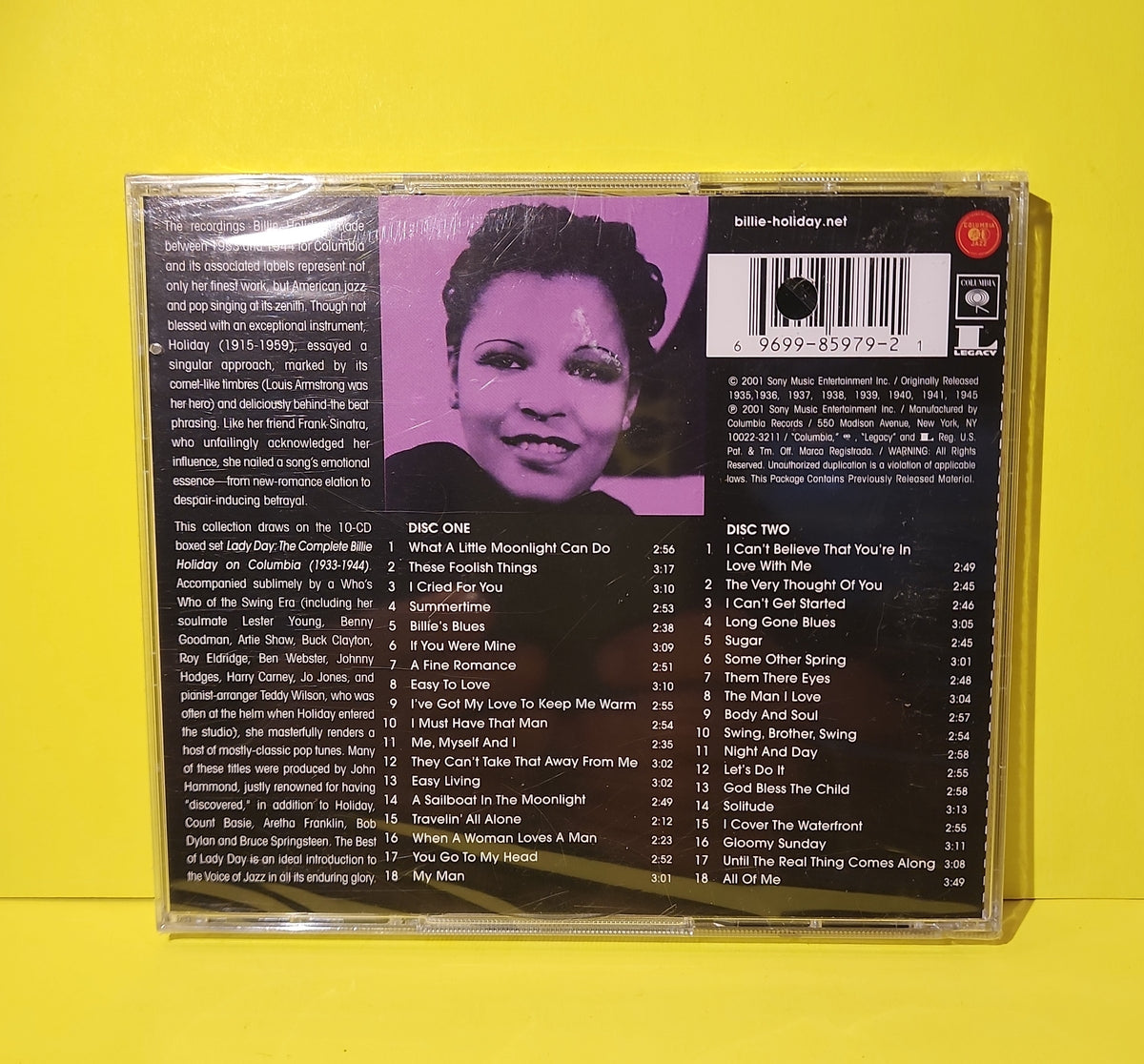 Billie Holiday - Lady Day: The Best Of Billie Holiday - 2001 - C2K 85979 New - Sealed - CDs