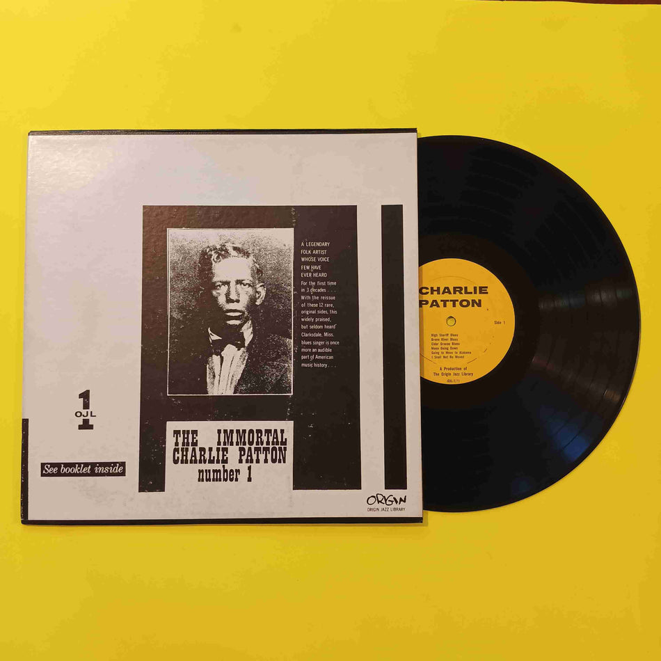 Charlie Patton - The Immortal Charlie Patton No. 1 OG w. Booklet - 1962 - OJL1 Used - VG++ - Vinyl