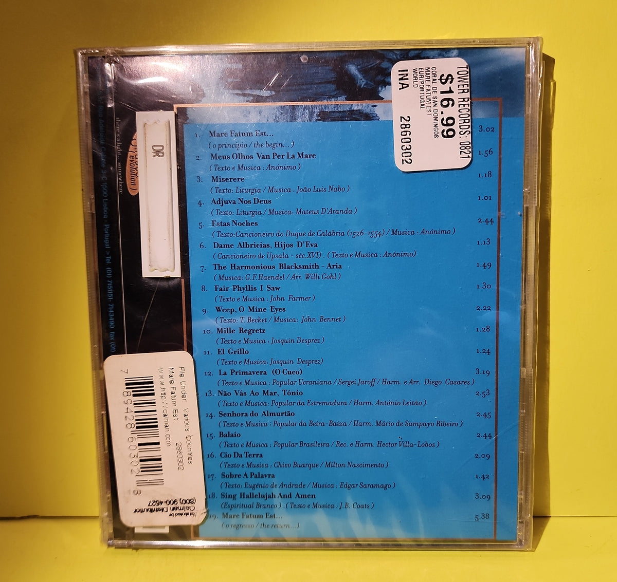 Mare Fatum Est - Coral De S. Domingos - 2000 - ST 3204 New - Sealed - CDs