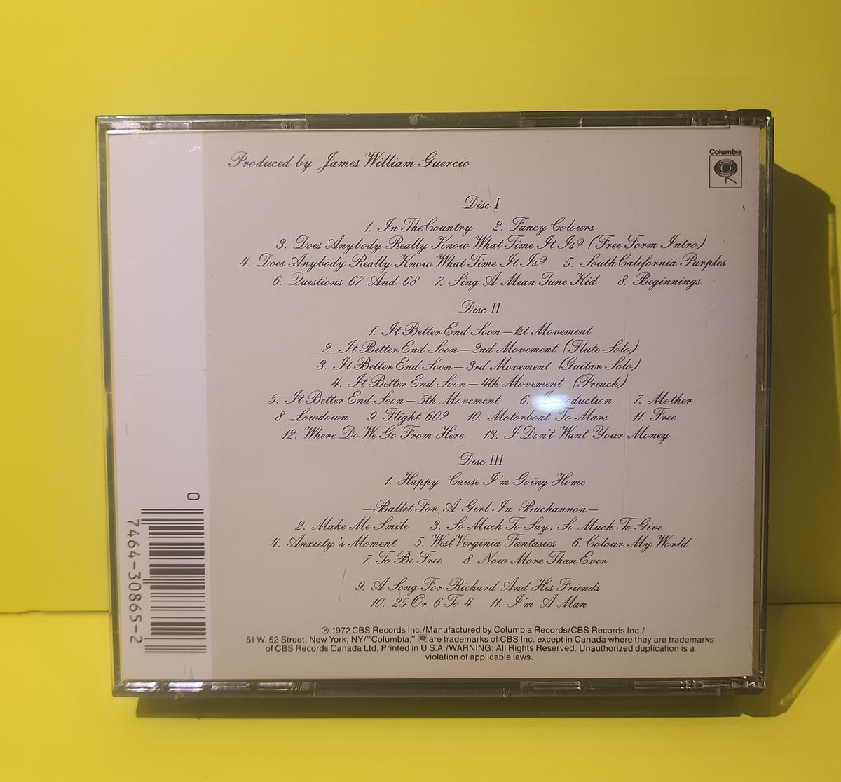 Chicago  - At Carnegie Hall Volumes I, II, III, IV - 1991 - C3K 30865 Used - VG++ - CDs