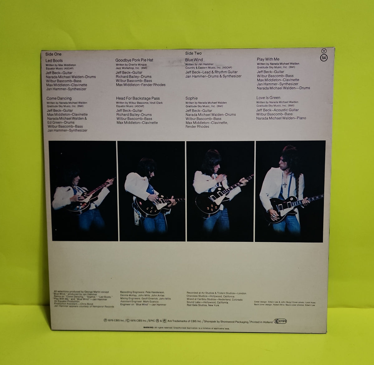 Jeff Beck - Wired - 1982 - EPC 86012 Used - EX - Vinyl