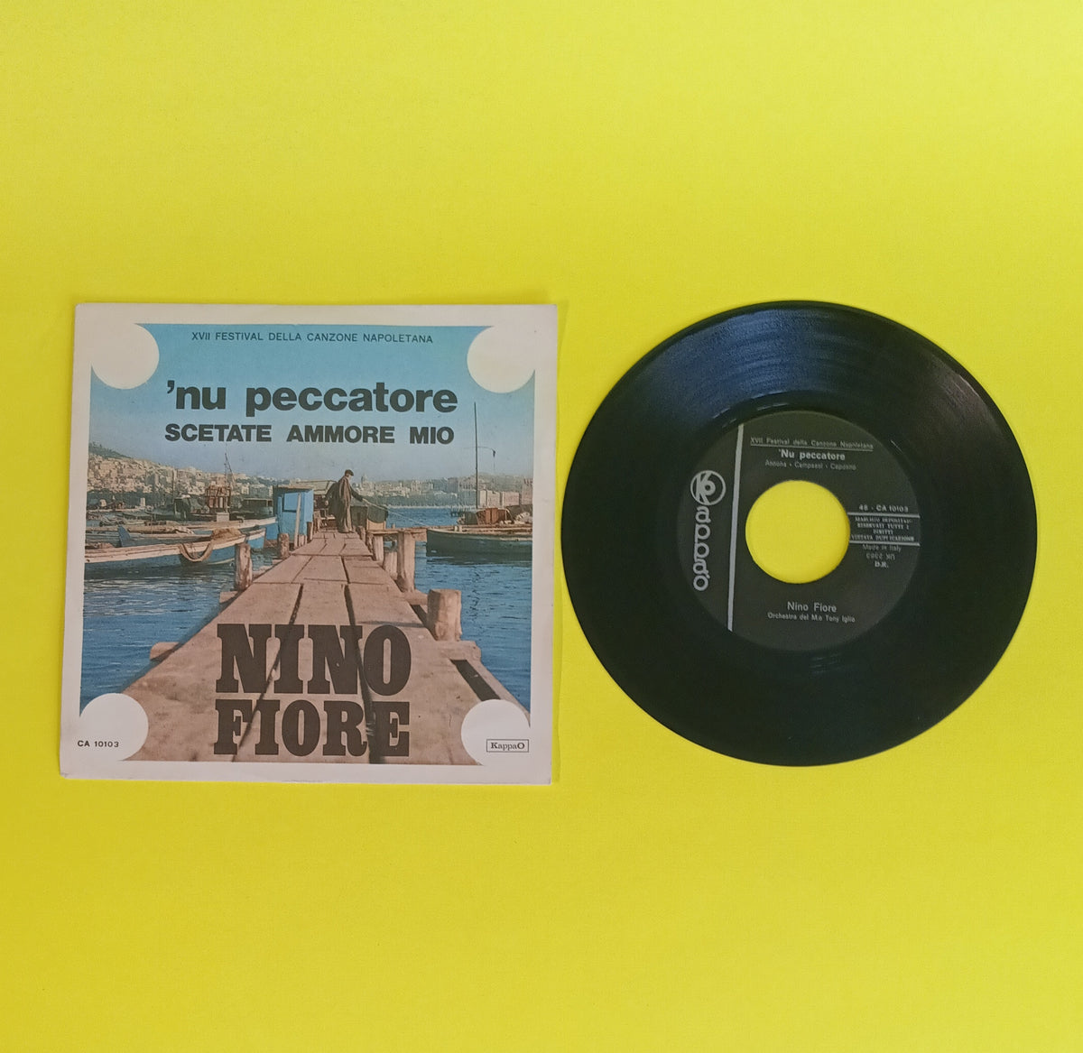 Nino Fiore - 'Nu Peccatore (Italy 7") - 1969 - CA 10103 Used - VG++ - Vinyl