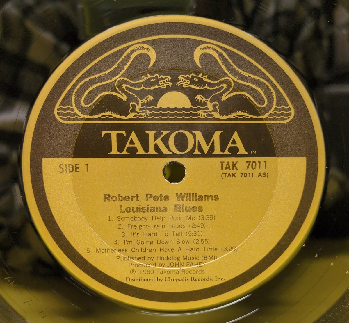 Robert Pete Williams - Louisiana Blues - 1980 - TAK 7011 Used - VG++ - Vinyl - Reissue