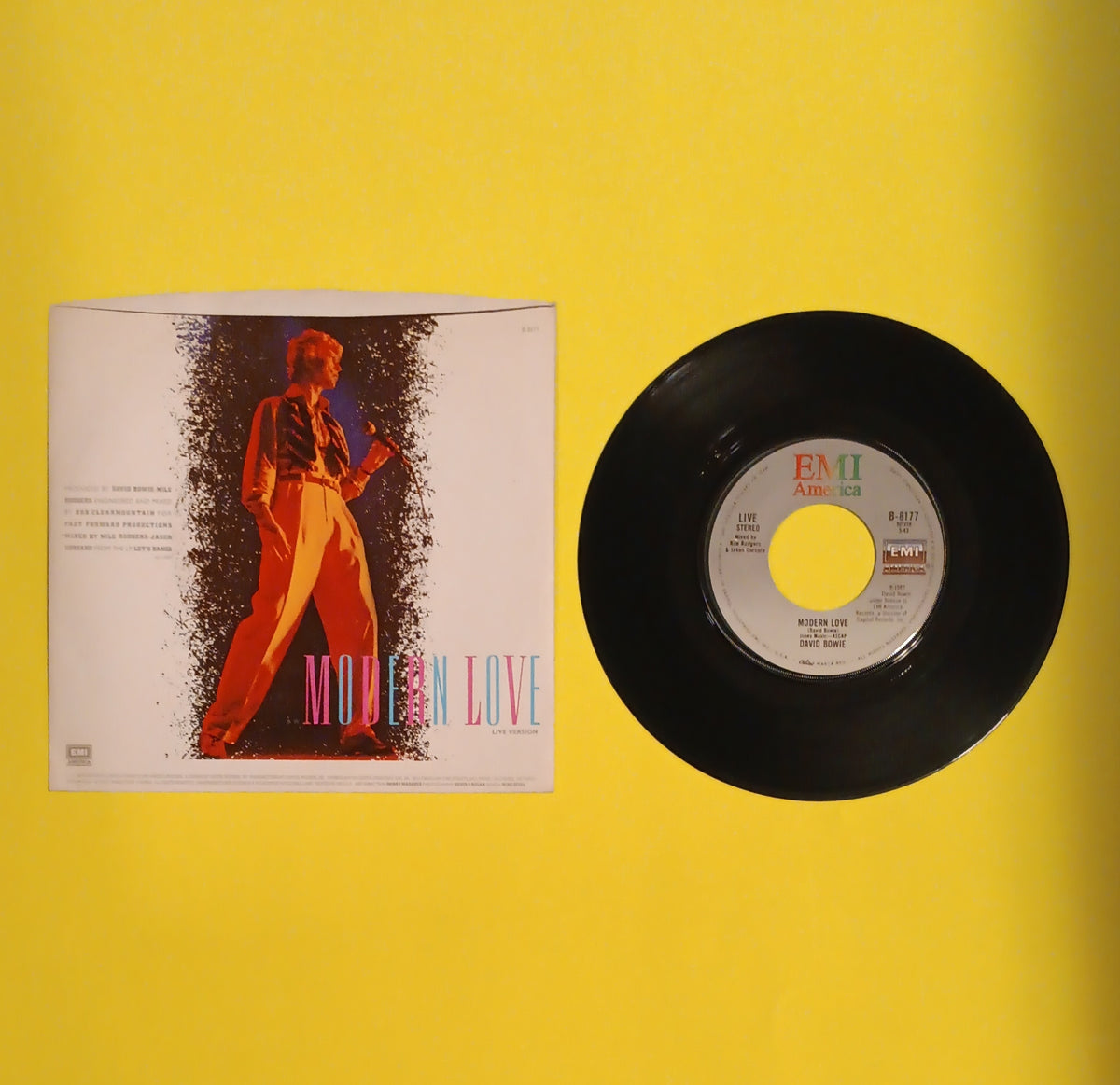 David Bowie - Modern Love / Live 7" - 1983 - B-8177 Used - EX - Vinyl