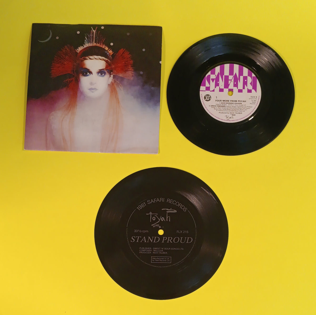 Toyah - Four More From Toyah (UK 7" w. Bonus Flexi Disc) - 1981 - TOY 2 Used - VG++ - Vinyl
