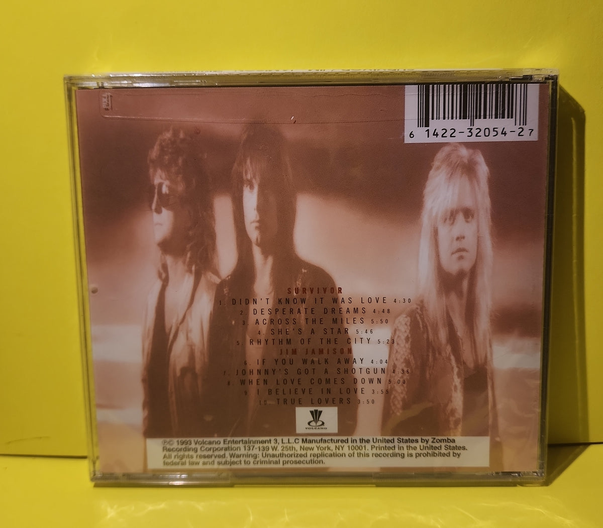 Jim Jamison - Survivor Collection Volume 1 - 1993 - 61422-32054-2 New - Sealed - CDs