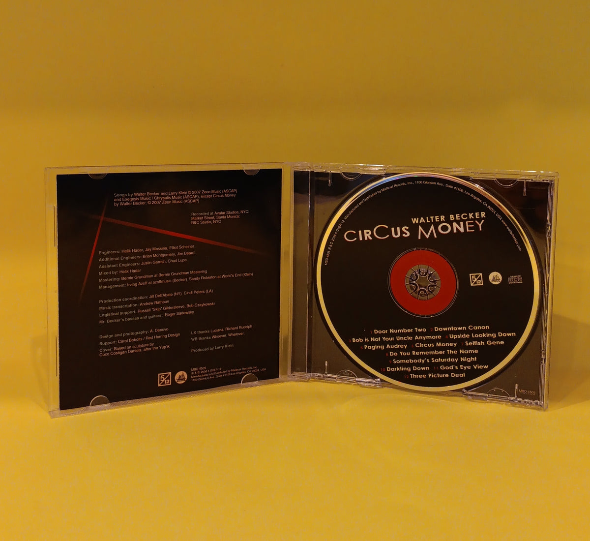 Walter Becker - Circus Money - 2008 - MBD 4505 Used - EX - CDs
