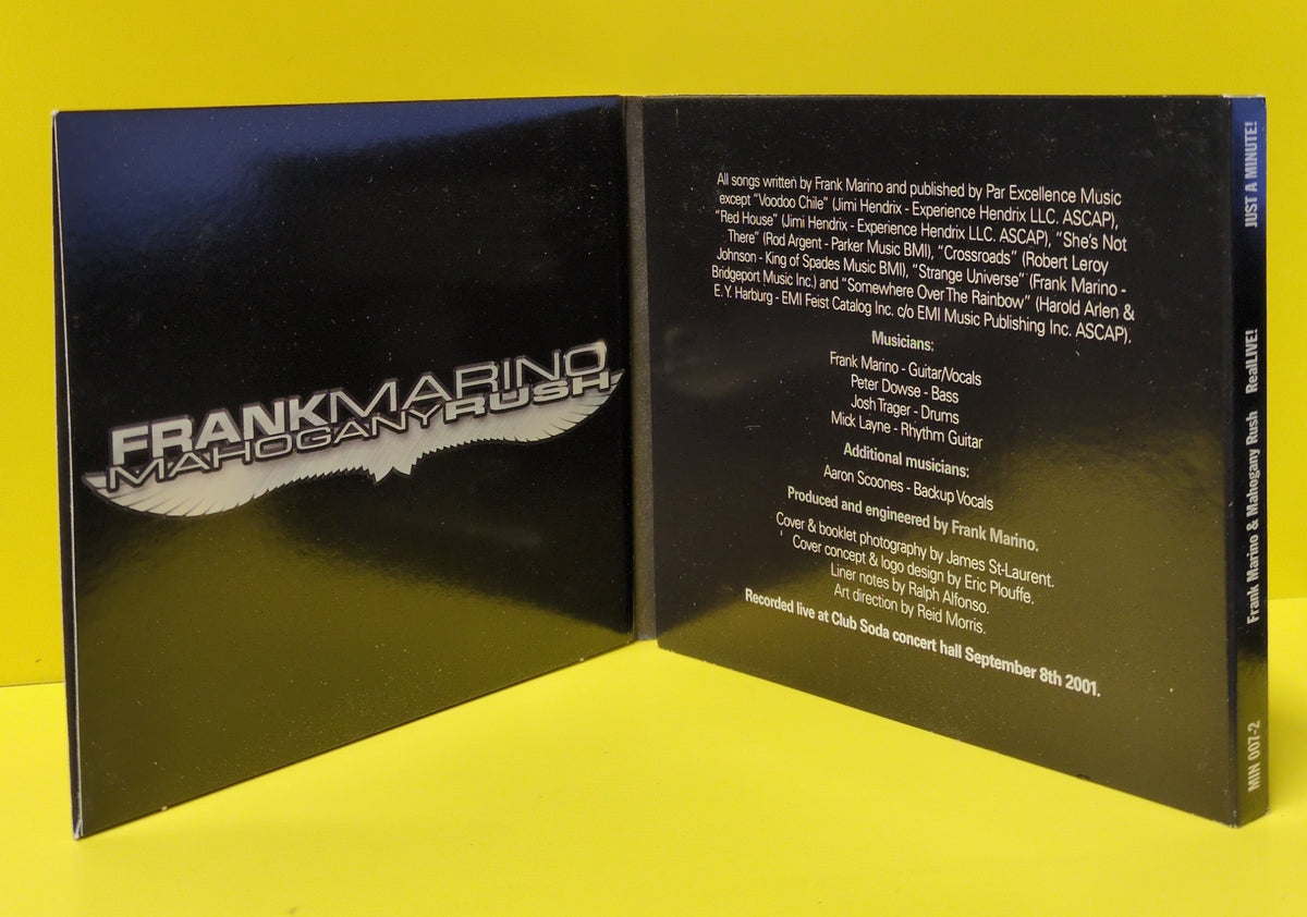Frank Marino & Mahogany Rush - Real Live! - 2004 - MIN 007-2 Used - EX - 2xCD
