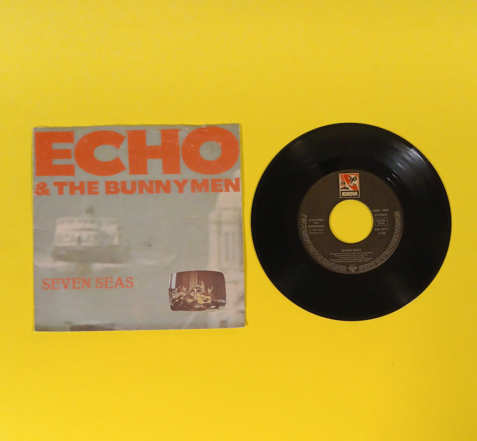 Echo & The Bunnymen - Seven Seas / All You Need is Love (Germany 7") - 1984 - 249 321-7 Used - VG+ - Vinyl