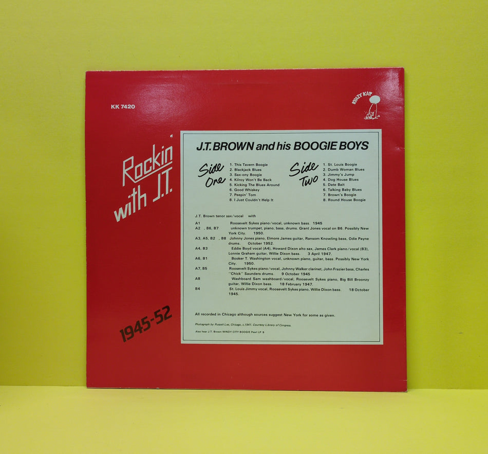 J.T. Brown and his Boogie Boys - Rockin' With J.T. - KK 7420 Used - VG++ - Vinyl